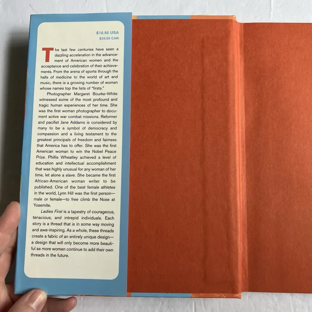 Ladies First 40 Daring American Women Who Were Second to None Hardcover Book